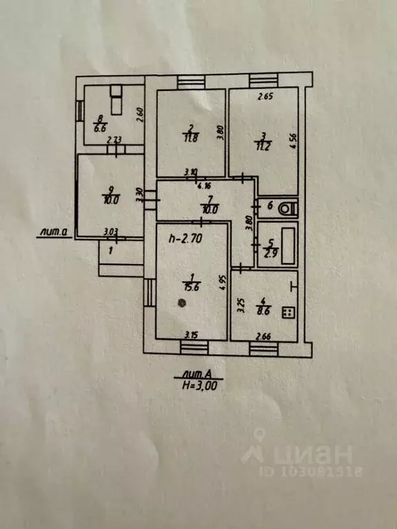 3-к кв. Калужская область, Ферзиковский муниципальный округ, Кольцово ... - Фото 2
