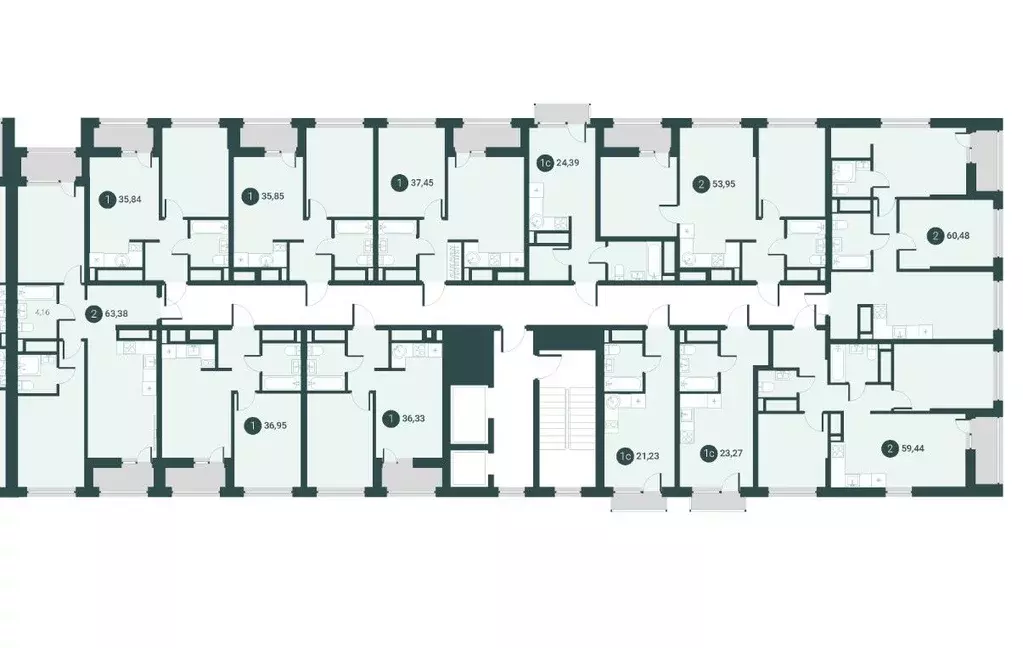 1-к кв. Тюменская область, Тюмень ул. Андрея Приказнова, 7 (36.95 м) - Фото 2