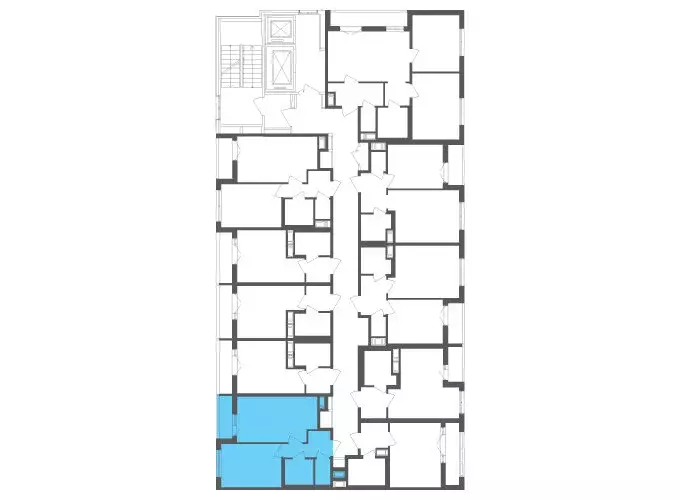 1-комнатная квартира: посёлок Шушары, Старорусский проспект, 3к1 (36.7 ... - Фото 2