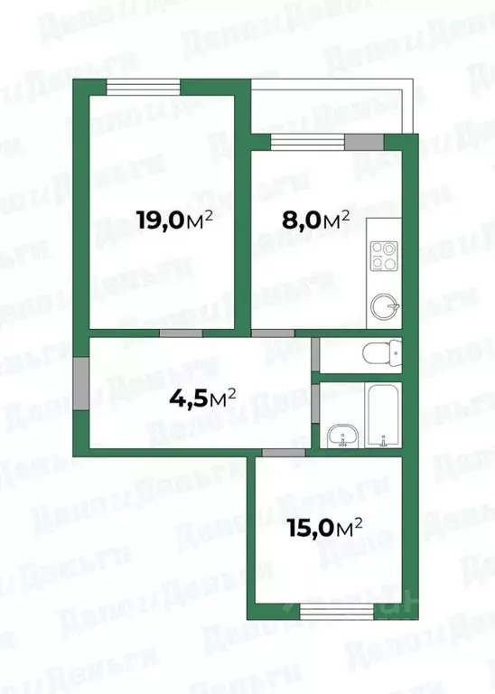 2-к кв. Кировская область, Киров ул. Спасская, 59 (50.0 м) - Фото 1