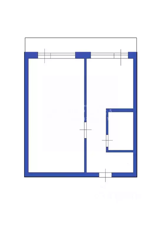 1-к кв. Кемеровская область, Кемерово Комсомольский просп., 29 (36.2 ... - Фото 2