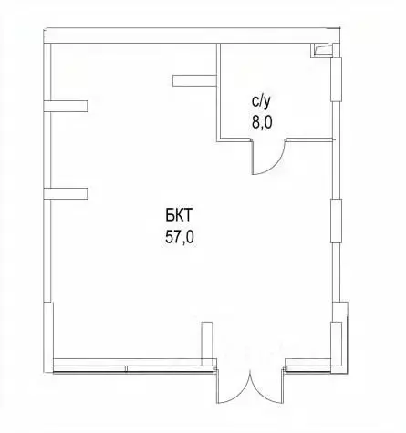 Помещение свободного назначения в Москва ул. Нижние Мневники, 7 (65 м) - Фото 2