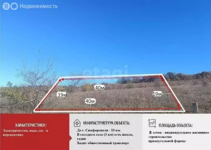 Участок в Перовское сельское поселение, село Клиновка, Пионерская ... - Фото 1