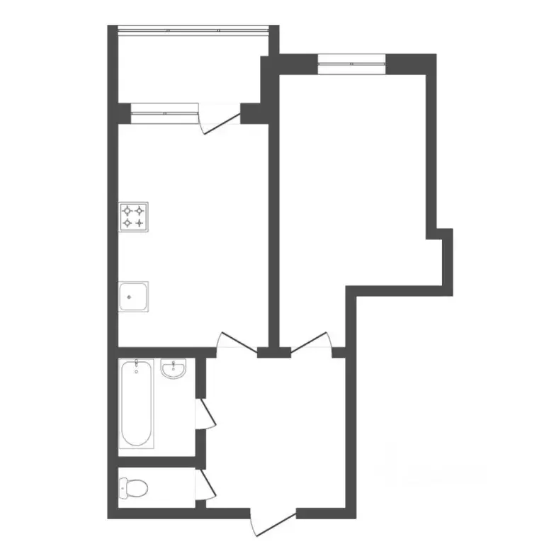 1-к кв. Тюменская область, Тюмень ул. Бориса Житкова, 7к1 (42.2 м) - Фото 2