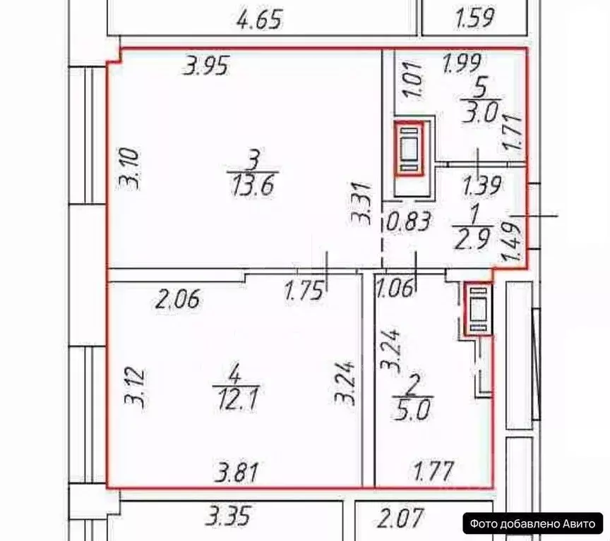 1-к кв. Санкт-Петербург ул. Челюскина, 10 (36.6 м) - Фото 2