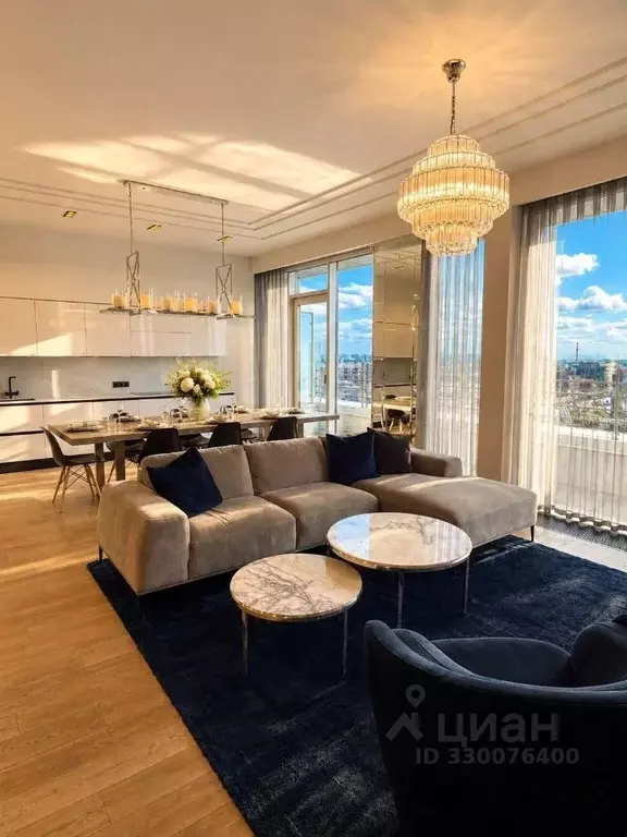 4-к кв. Санкт-Петербург Ушаковская наб., 1к3А1 (142.0 м) - Фото 2