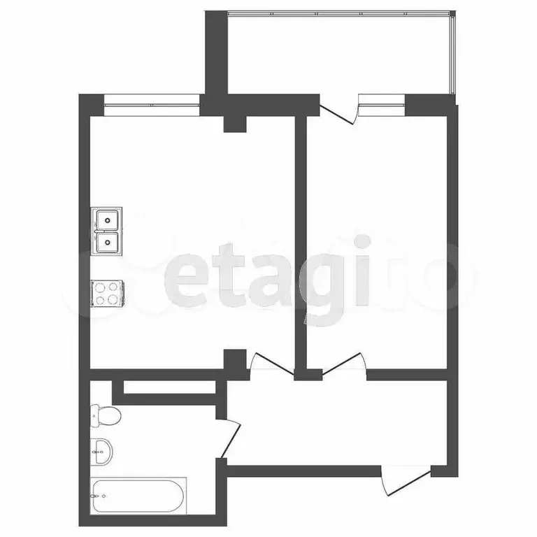1-к. квартира, 38,7 м, 11/16 эт. - Фото 0