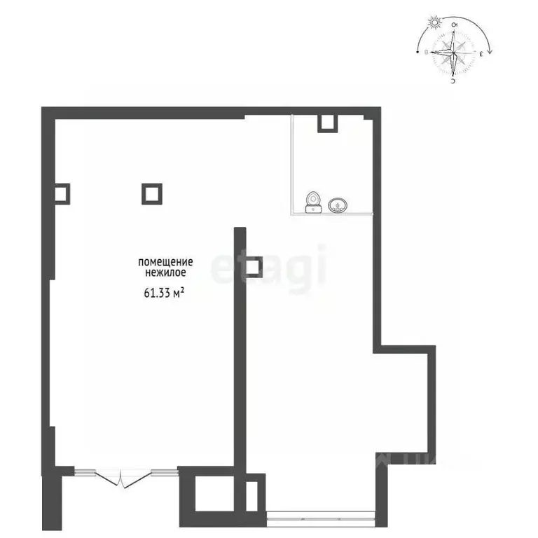 Помещение свободного назначения в Тюменская область, Тюмень ул. ... - Фото 1