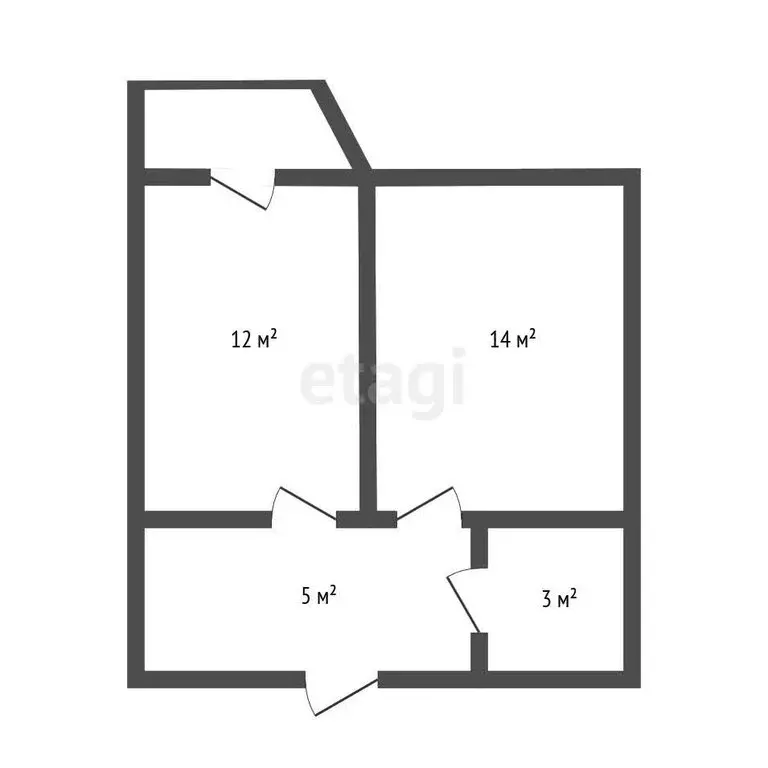 1-комнатная квартира: территория Цемдолина, улица Красина, 53к3 (34.8 ... - Фото 0