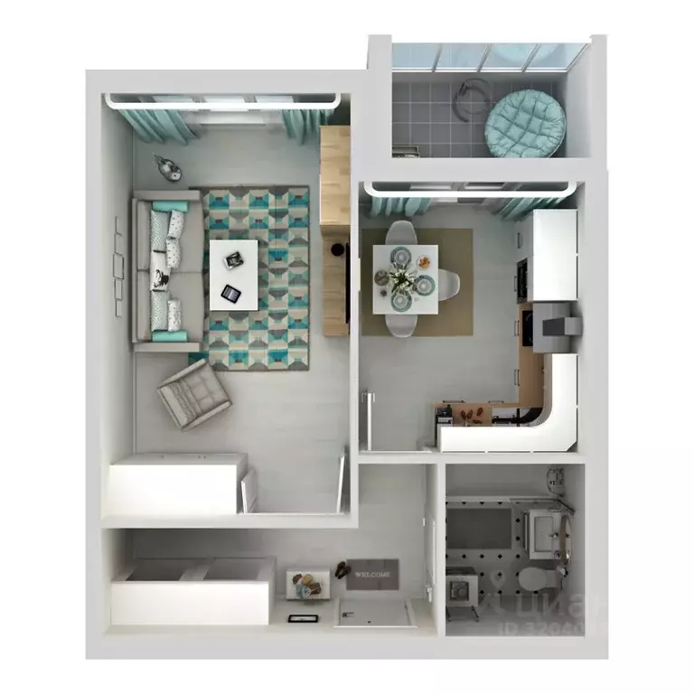 1-к кв. Калужская область, Калуга ул. Изумрудная, 6к1 (40.1 м) - Фото 2