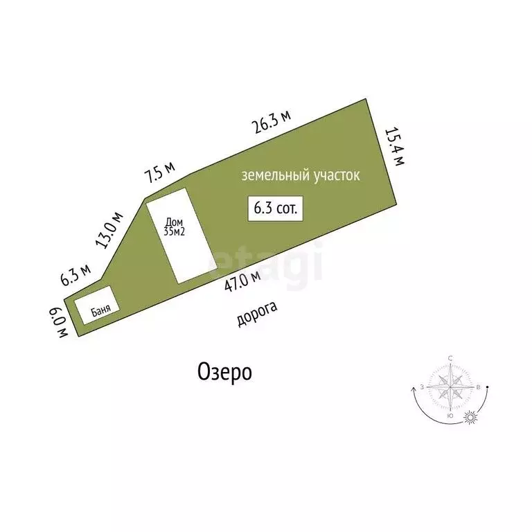 Дом в Вологодская область, Белозерский муниципальный округ, деревня ... - Фото 1