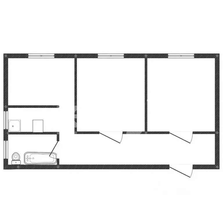 3-к кв. Челябинская область, Кыштым ул. Ленина, 32 (65.5 м) - Фото 2