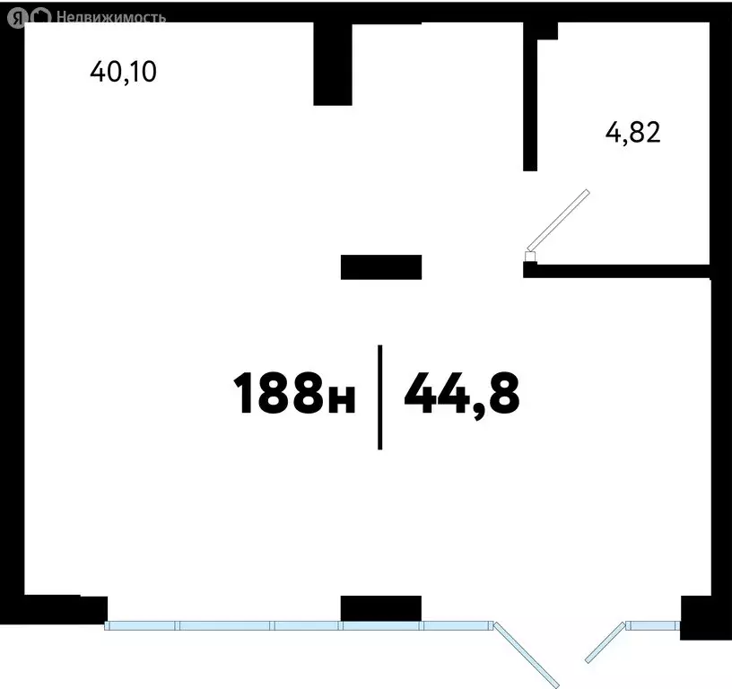 Помещение свободного назначения (44.8 м) - Фото 2