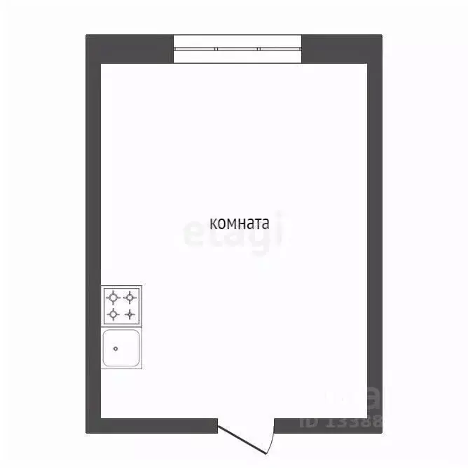 Комната Красноярский край, Красноярск Новая ул., 12 (14.6 м) - Фото 2