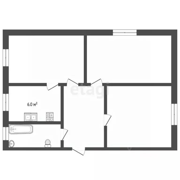 3-к кв. Владимирская область, Муром ул. Кирова, 18 (67.7 м) - Фото 2