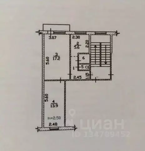 2-к кв. Хакасия, Абакан ул. Маршала Жукова, 78 (44.4 м) - Фото 2
