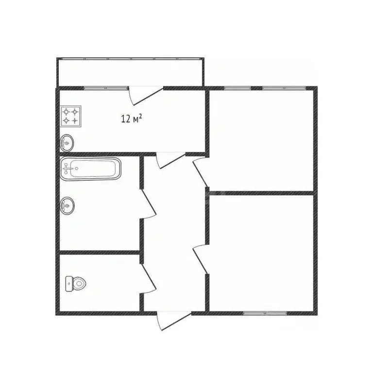 2-к кв. Белгородская область, Белгород ул. 5 Августа, 37 (73.0 м) - Фото 1
