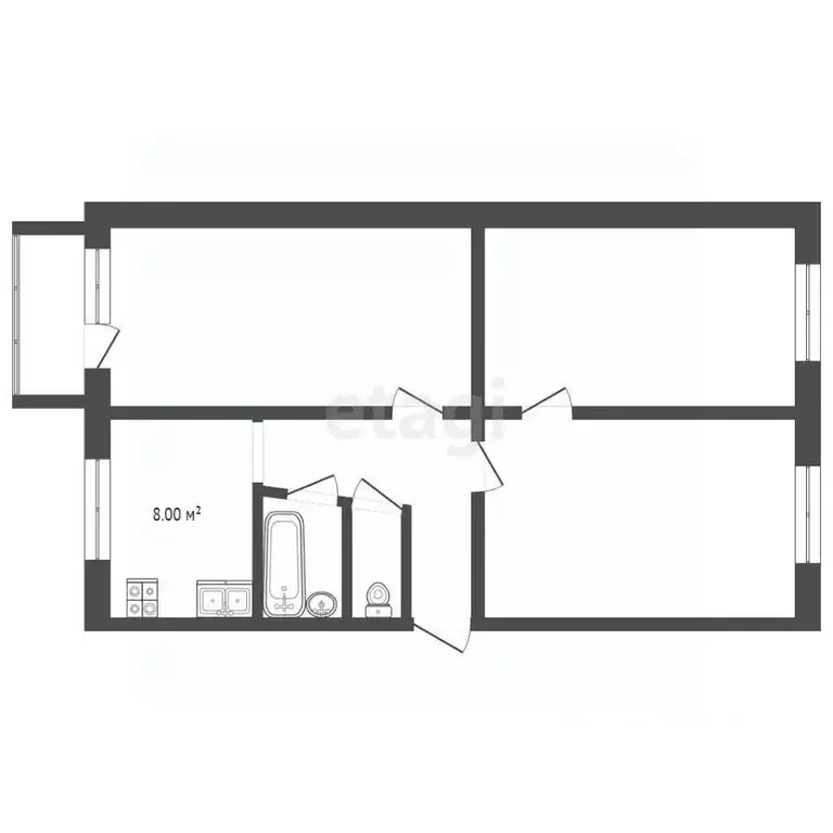 3-к кв. Саратовская область, Балашов ул. Орджоникидзе, 12А (61.6 м) - Фото 2
