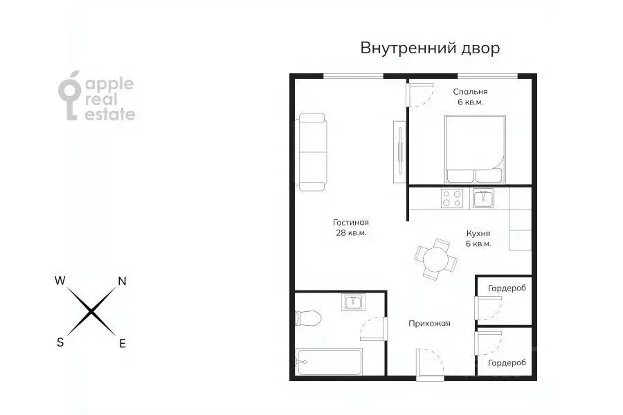 2-к кв. Москва проезд Березовой Рощи, 4 (70.0 м) - Фото 2