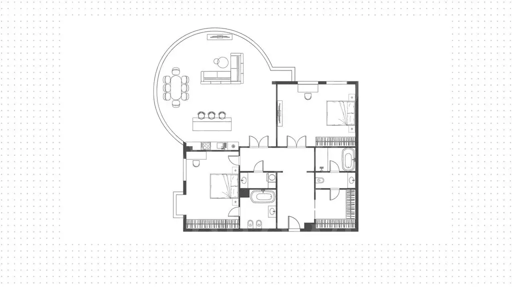 3-комнатная квартира: Москва, улица Новый Арбат, 27 (200 м) - Фото 1