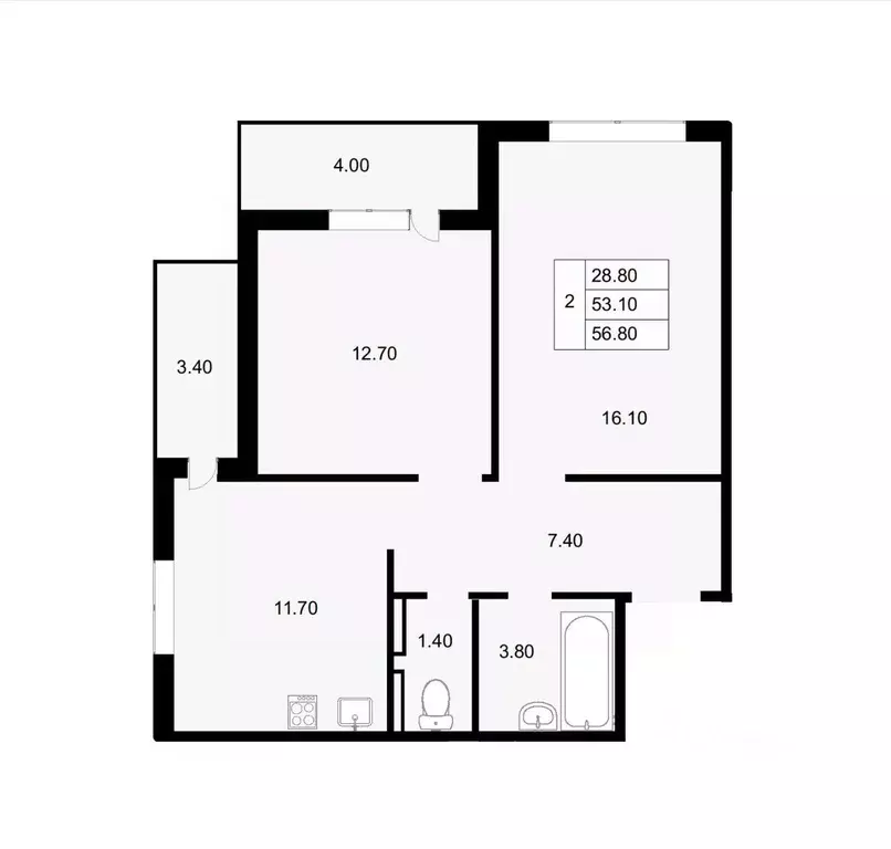 2-к кв. Краснодарский край, Краснодар ул. Героев-Разведчиков, 11 (56.8 ... - Фото 0