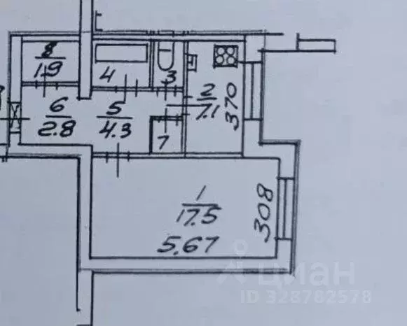 1-к кв. Санкт-Петербург просп. Просвещения, 54 (38.0 м) - Фото 1