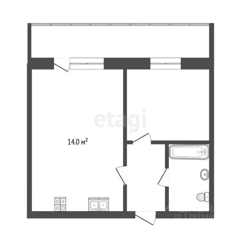 1-к кв. Тюменская область, Тюмень ул. Дружбы, 73к5 (39.4 м) - Фото 0