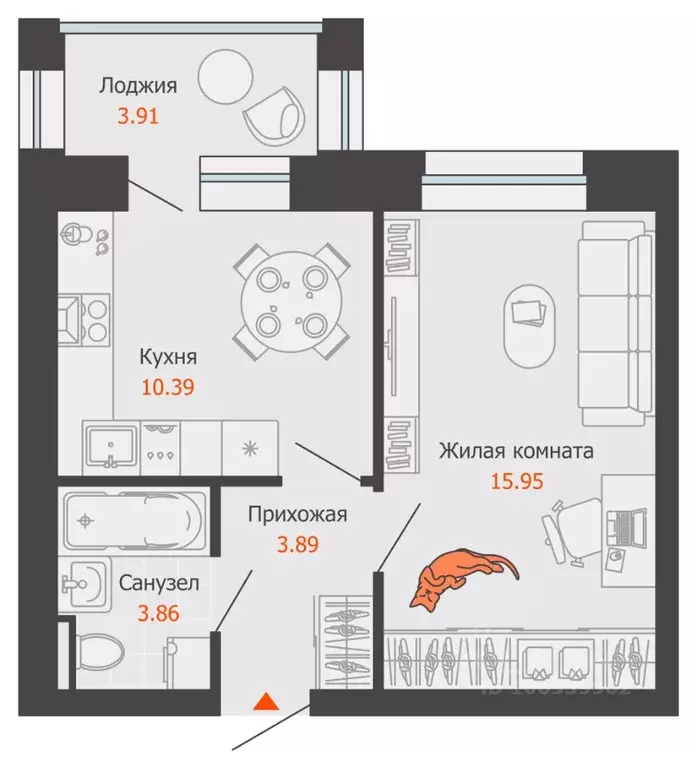 1-к кв. Кировская область, Киров Новый мкр,  (36.0 м) - Фото 0