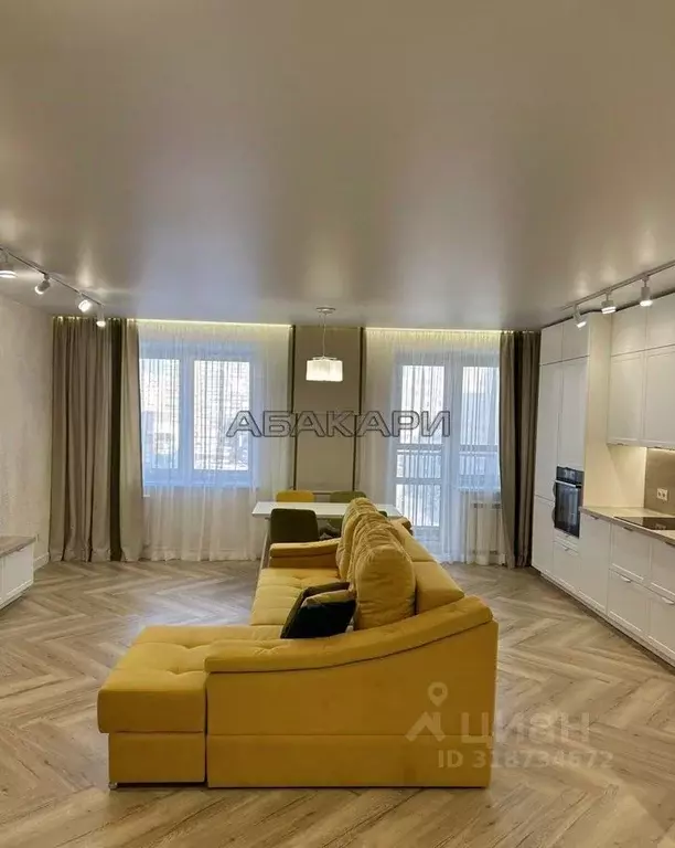 2-к кв. Красноярский край, Красноярск ул. Березина, 82В (70.0 м) - Фото 1