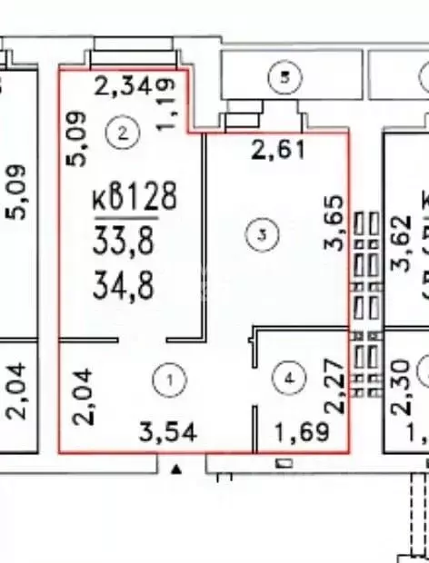 1-к кв. Тамбовская область, Тамбовский муниципальный округ, д. Крутые ... - Фото 1