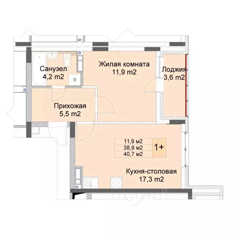 1-к кв. Нижегородская область, Нижний Новгород Кузнечиха Город жилой ... - Фото 1
