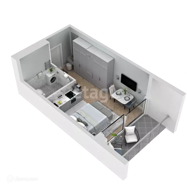 Продаётся квартира-студия, 32.9 м - Фото 0