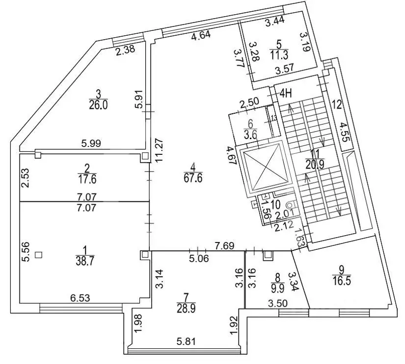 Помещение свободного назначения в Москва Мясницкая ул., 50 (247 м) - Фото 1