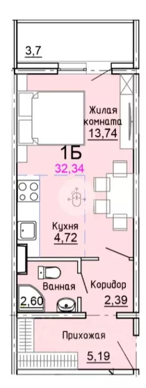Студия Московская область, Солнечногорск городской округ, Голубое пгт ... - Фото 2