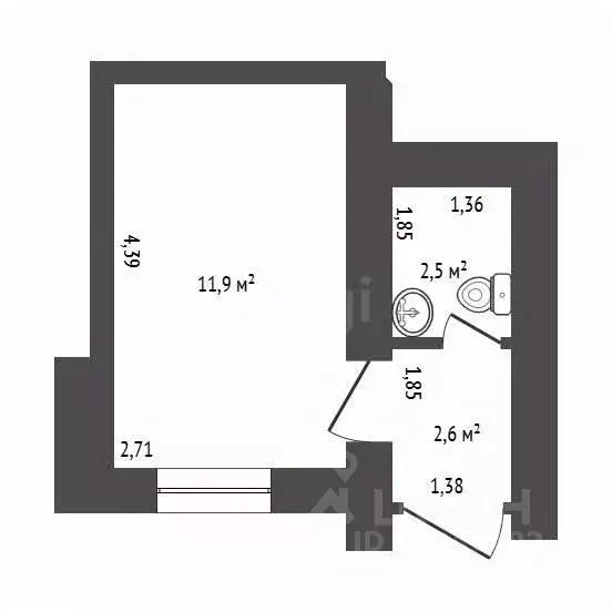 Студия Башкортостан, Уфа бул. Славы, 1А (17.0 м) - Фото 2