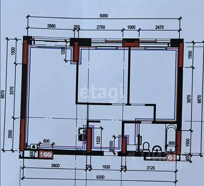 2-к кв. Астраханская область, Астрахань ул. Бехтерева, 2В (57.7 м) - Фото 2