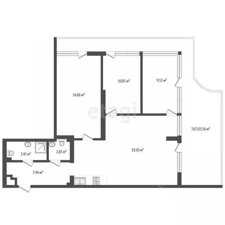 3-к кв. Крым, Алушта муниципальный округ, пос. Семидворье Стахеев ... - Фото 1