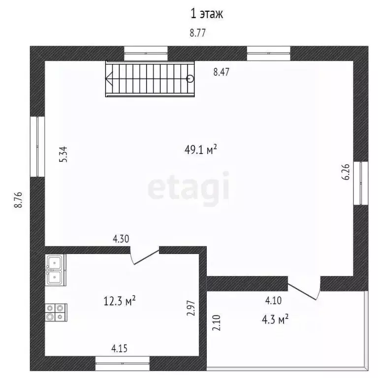 Дом в Псковская область, Порхов пер. 2-й Псковский, 5 (129 м) - Фото 1