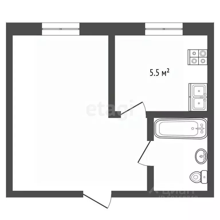 1-к кв. Саратовская область, Балашов ул. Энтузиастов, 30А (19.6 м) - Фото 2