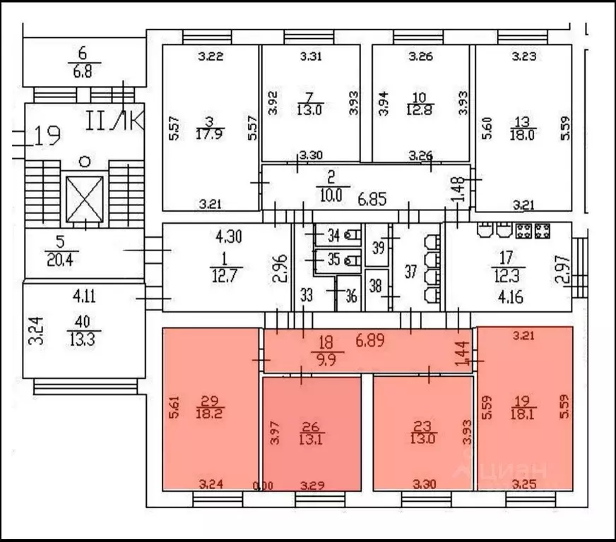 Комната Санкт-Петербург ул. Демьяна Бедного, 29 (62.4 м) - Фото 1