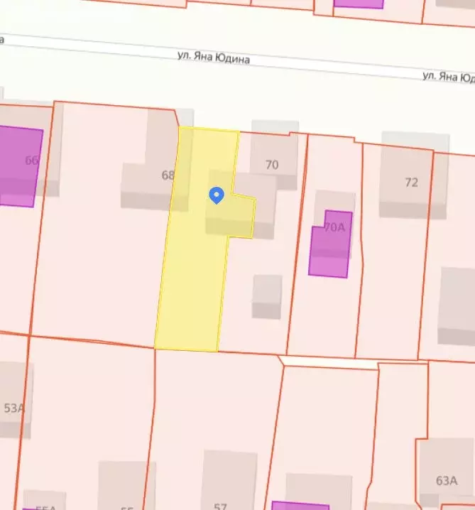 Участок в Казань, улица Яна Юдина, 70 (5.5 м) - Фото 2