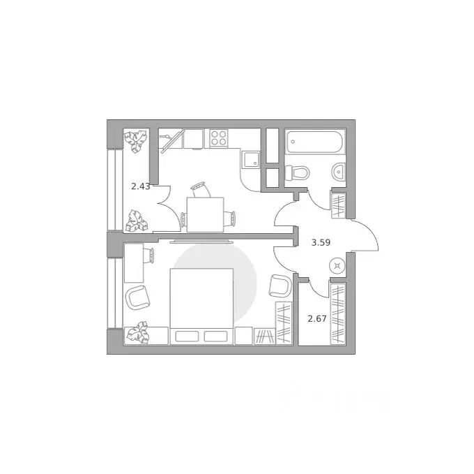1-к кв. Московская область, Балашиха 39-й мкр, Пехра жилой комплекс, ... - Фото 1