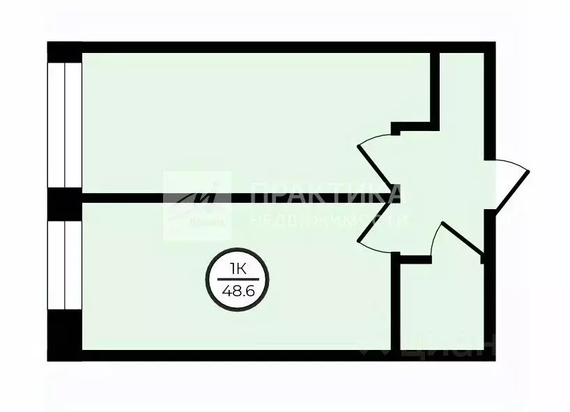 1-к кв. Москва Аминьевское ш., 6 (48.6 м) - Фото 2