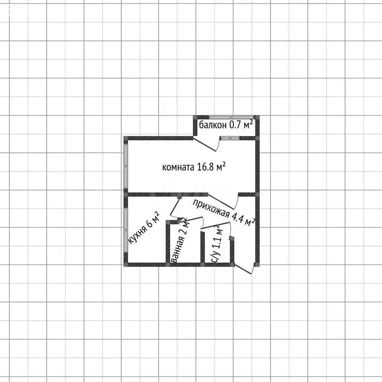 1-комнатная квартира: Майкоп, улица Димитрова, 17 (31 м) - Фото 1