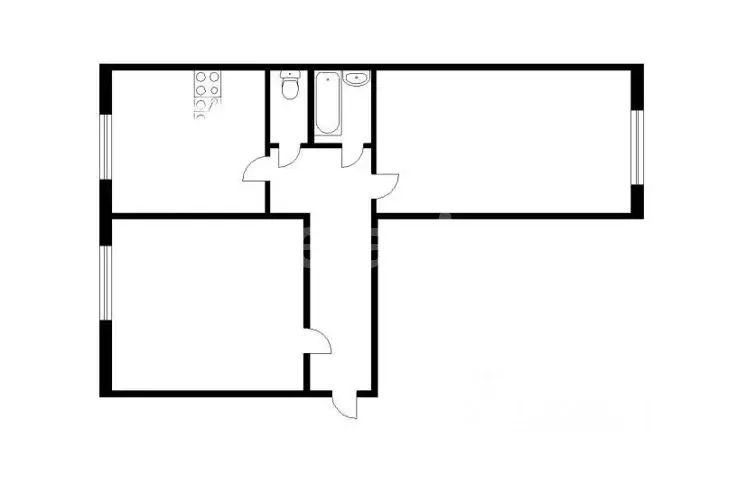 2-к кв. Кемеровская область, Междуреченск Коммунистический просп., 7 ... - Фото 2