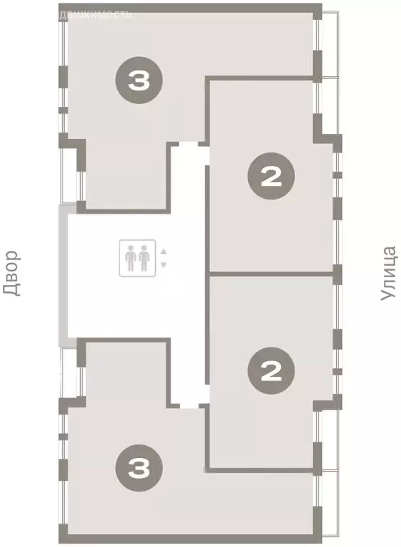3-комнатная квартира: Тюмень, жилой комплекс Республики 205 (60.26 м) - Фото 1