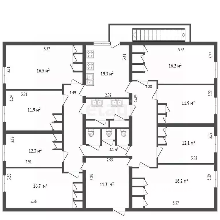 Офис в Санкт-Петербург просп. Луначарского, 72к1 (181 м) - Фото 2