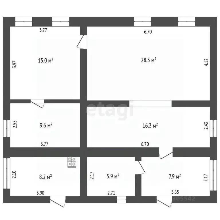 Дом в Кемеровская область, Кемерово Рабочая ул. (91 м) - Фото 2