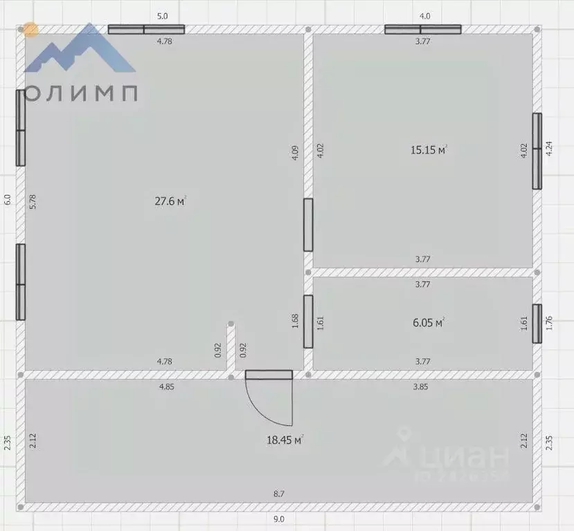 Дом в Вологодская область, д. Фофанцево  (130 м) - Фото 1
