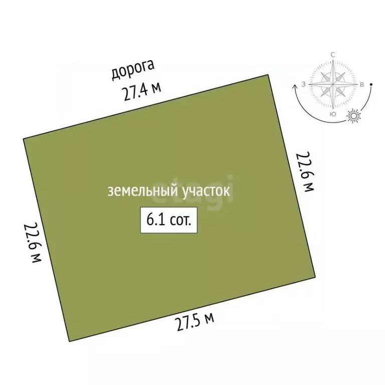 Участок в Крым, Ленинский район, с. Калиновка ул. Шевченко (6.12 сот.) - Фото 2
